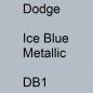 Preview: Dodge, Ice Blue Metallic, DB1.